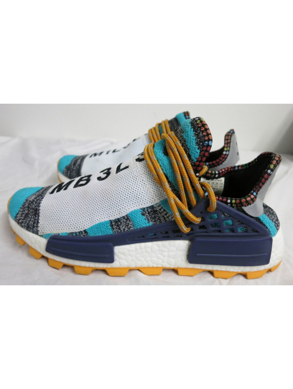 Adidas x Pharrell Williams Solar HU NMD "Solar Pack-M1L3L3" Sneakers sz 7